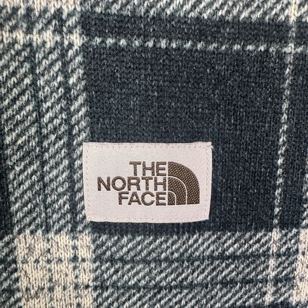 The North Face Gordon Lyons Jacket Mens L Novelty 1/2 Zip Plaid Fleece Sweater